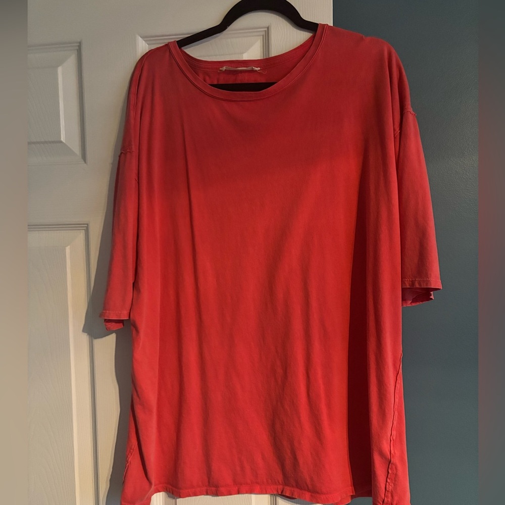 Free People Harvey top in strawberry spritz